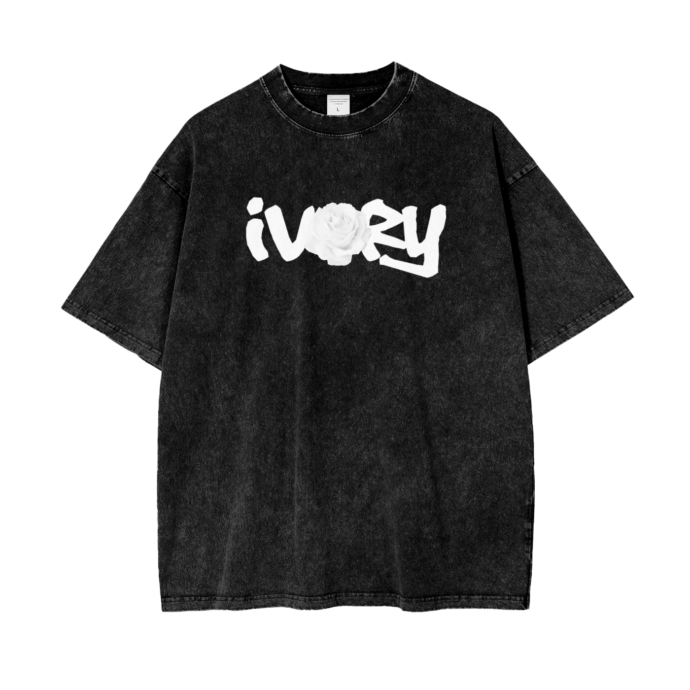 IVORY DENIM WASHED TEE