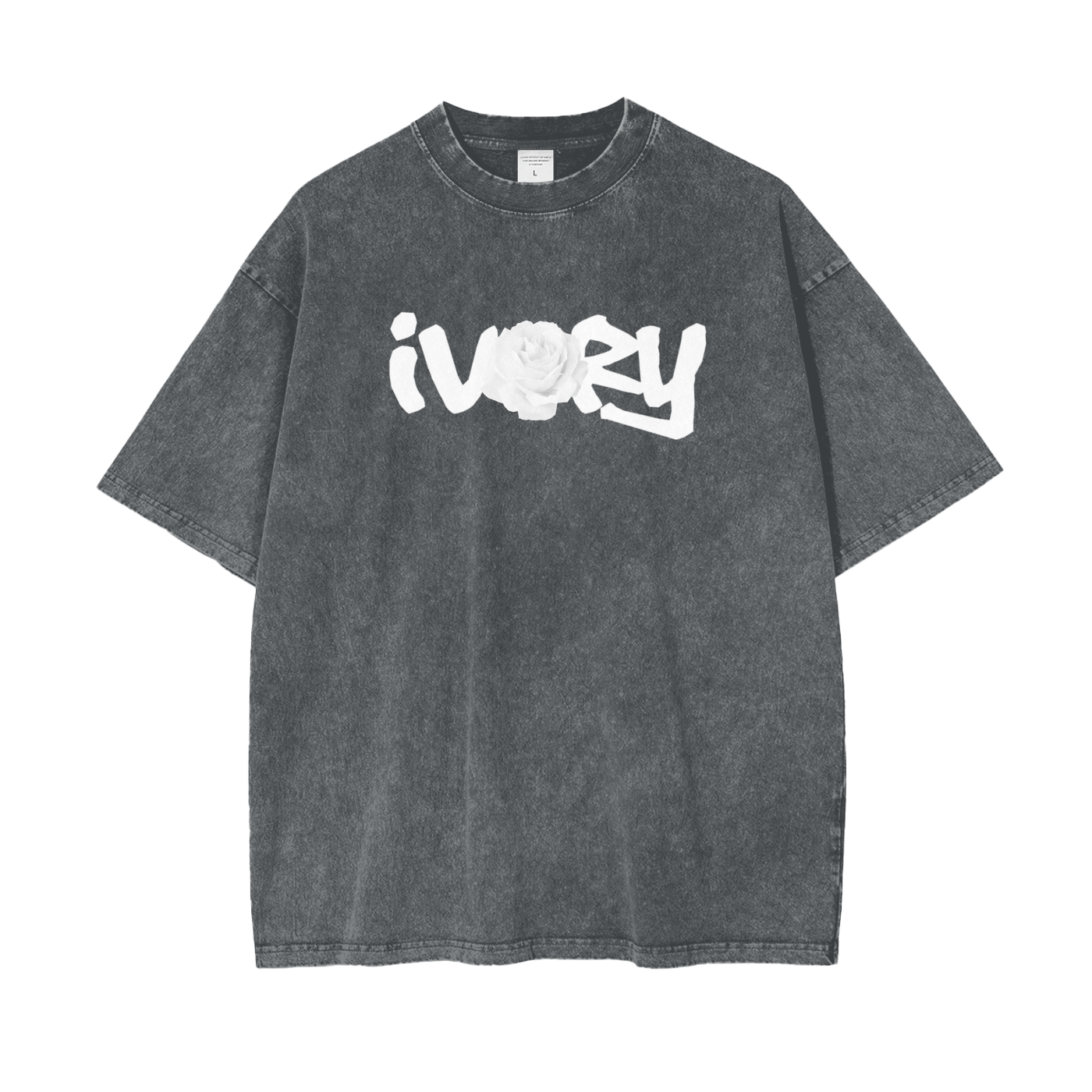 IVORY DENIM WASHED TEE
